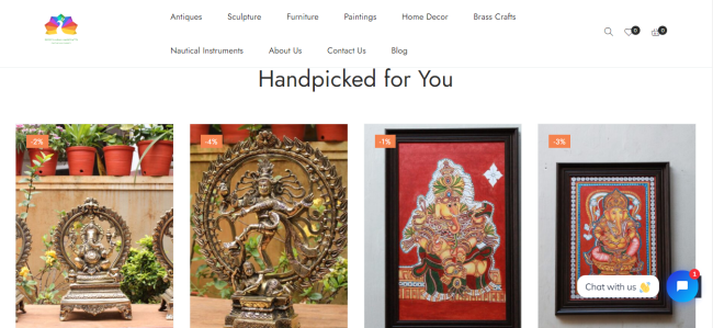 Soorya Kiran Handicrafts : E-commerce Website